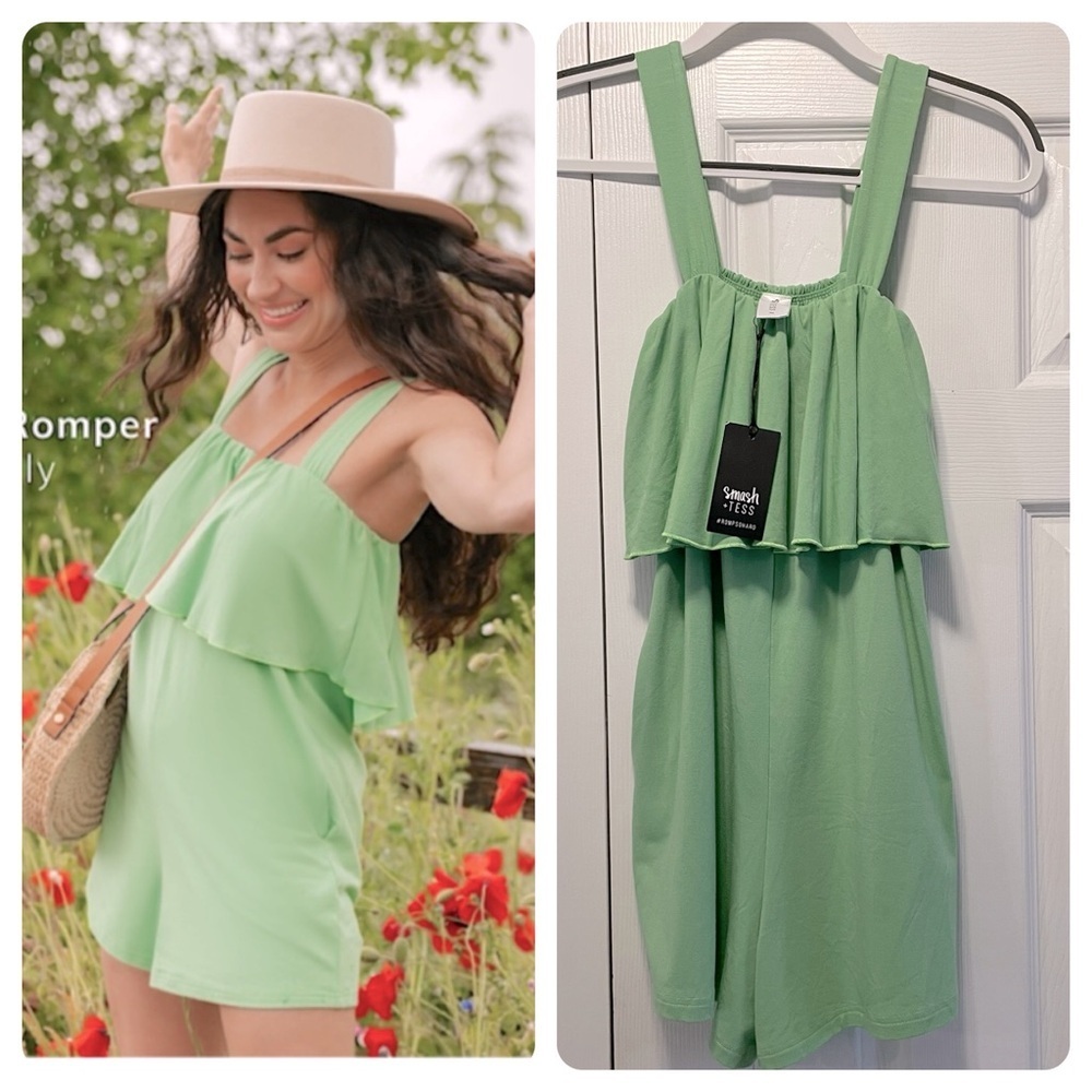Smash + Tess Green Romper
